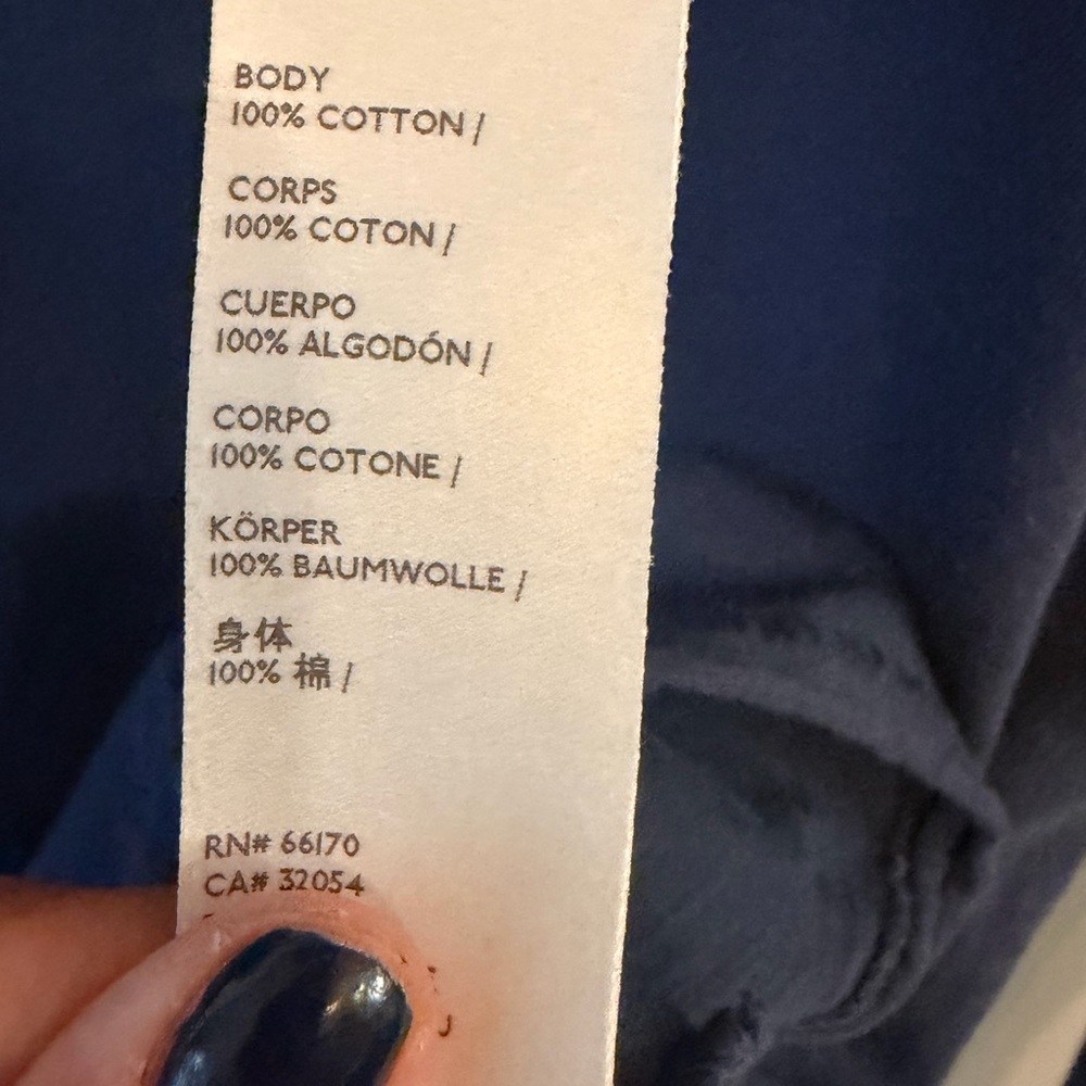 We The Free 100% Cotton Oversized Tunic Top Blue Long Sleeve - Picture 8 of 9
